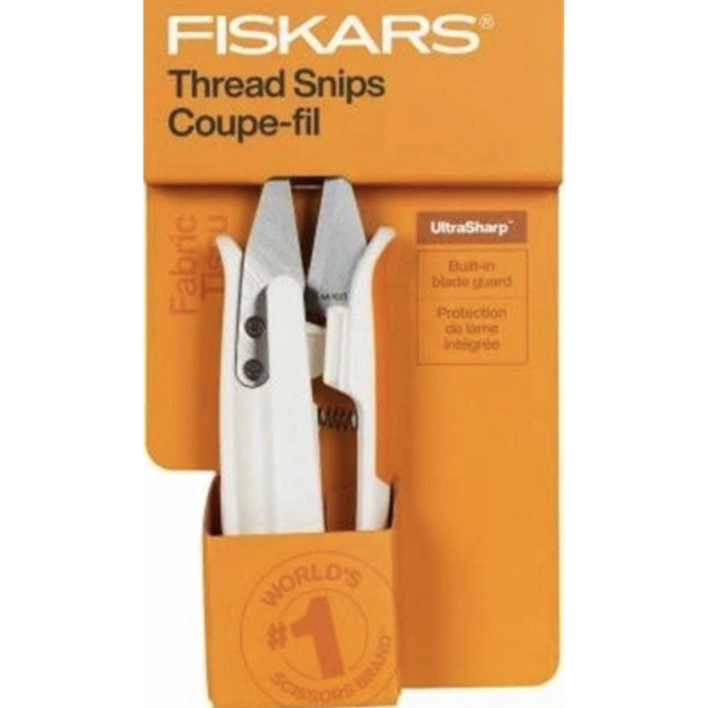Fiskars Thread Snips Coupe fil needlwork crafts cross stitch sewing BRAND NEW